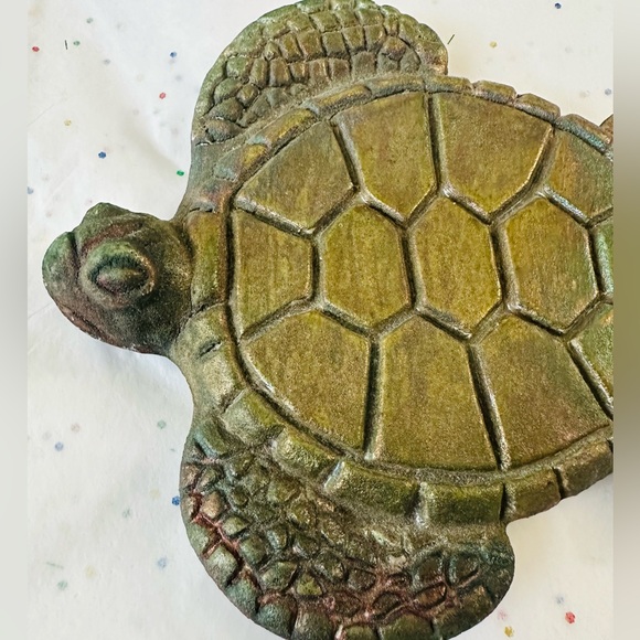 ONE Ben Diller Raku Pottery 5" Sea Turtle Handmade Figurine Sculpture Hawaii - Picture 8 of 8